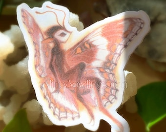 Brown Arthemis Fairy Sticker | 3 inch vinyl sticker