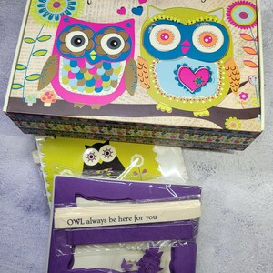 10 Stampin Up Owl Fun Pun Card kits & Box Greeting Card Thank You Friend Thinking of You Greeting Handmade Hand Stamped Stampin Up