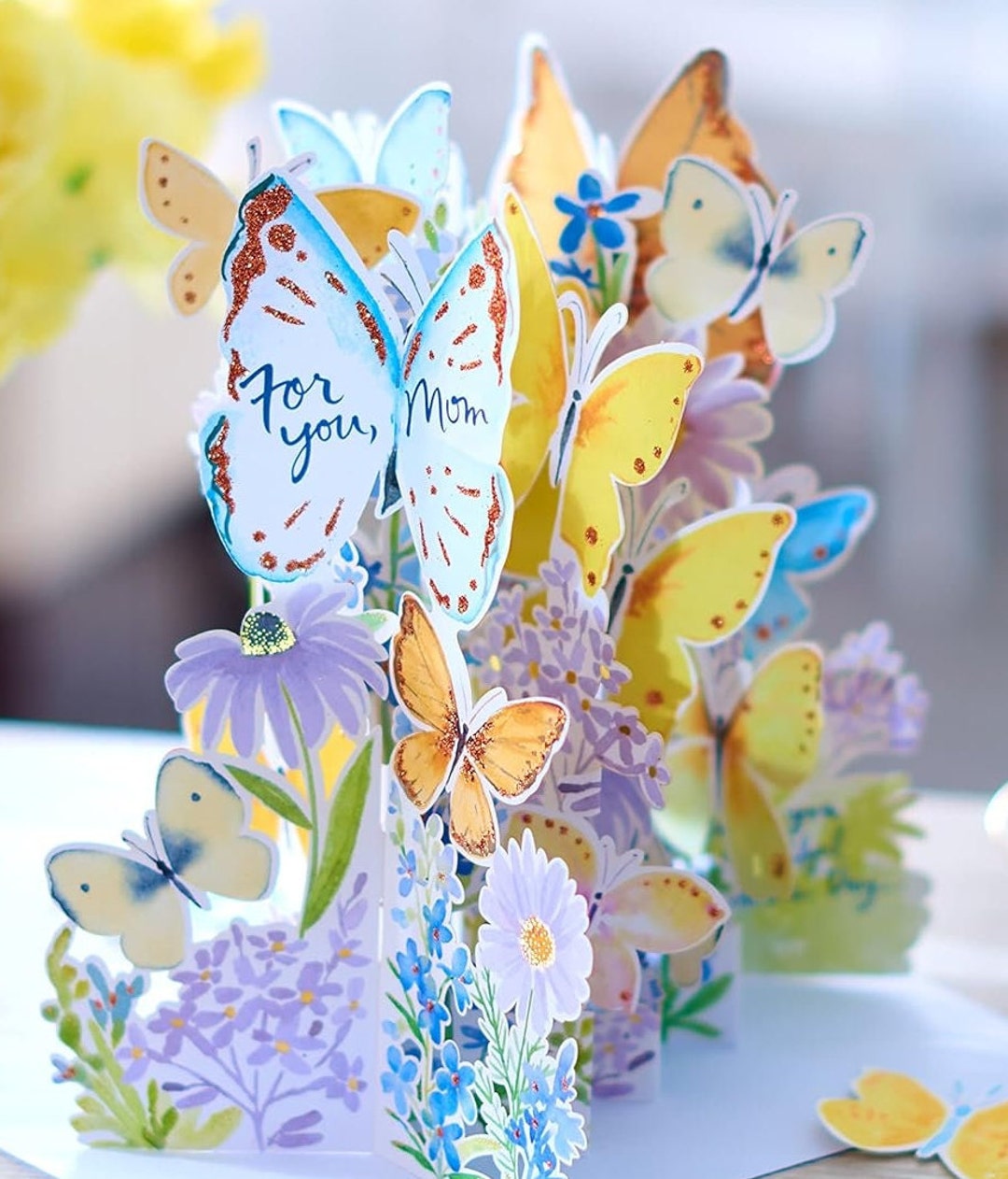 POP UP Mother's Day Card Butterfly 3D Papyrus American Greetings Garden ...