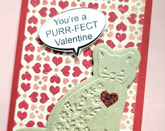 Valentine Kit to Make 10 or 20 Class Kid Children Friends Nursing Retirement Home Activity Valentines Cat Dog DIY Animal Kitten Rescue