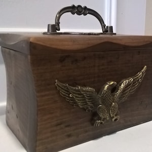 American Eagle Small Wood Trunk