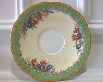 Aynsley England Bone China - Saucer - Design avec des accents d'or