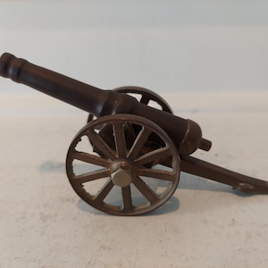 Cast Iron Cannon - Moving Wheels - Adjustable Mini Cannon - Collectible Cannon Replica