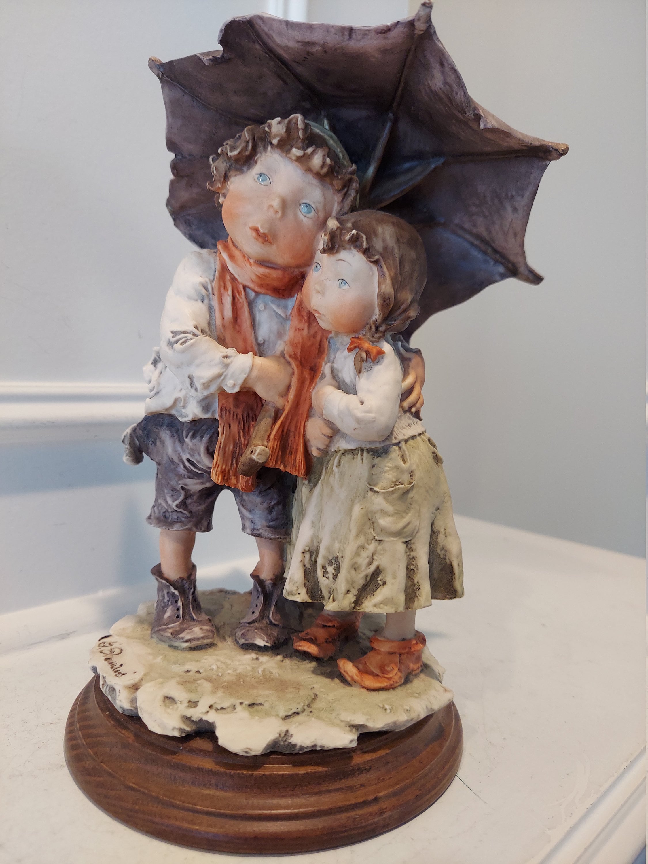 カポディモンテ　CAPODIMONTE 、馬車を引く紳士とプリンセス Vintage Capodimonte Italy Four Horse Drawn Princess Cinderella