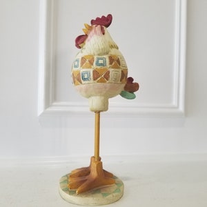 Rooster Figurine Decor - Beautiful Ornate - Hand Painted