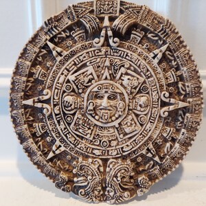 Mayan Aztec Ceramic Wall Plaque