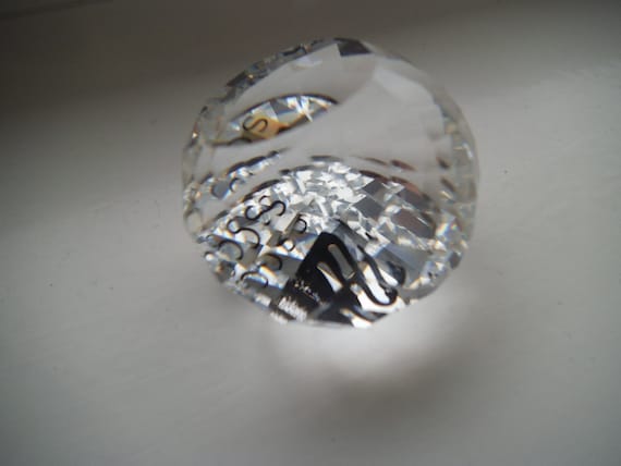 Swarovski SCS Crystal Golf Ball Paperweight 