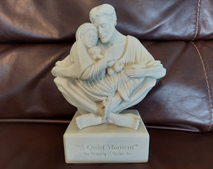 Marble a Quiet Moment Statue Holy Family Sculpture by Timothy P Schmalz