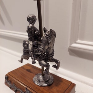 Park Carousel Pewter by M.A. Ricker 427/1000 Limited Edition - Wood ...
