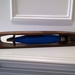 Antique Large 17 3/4&quot; Wooden Weaving Loom Boat Shuttle - England