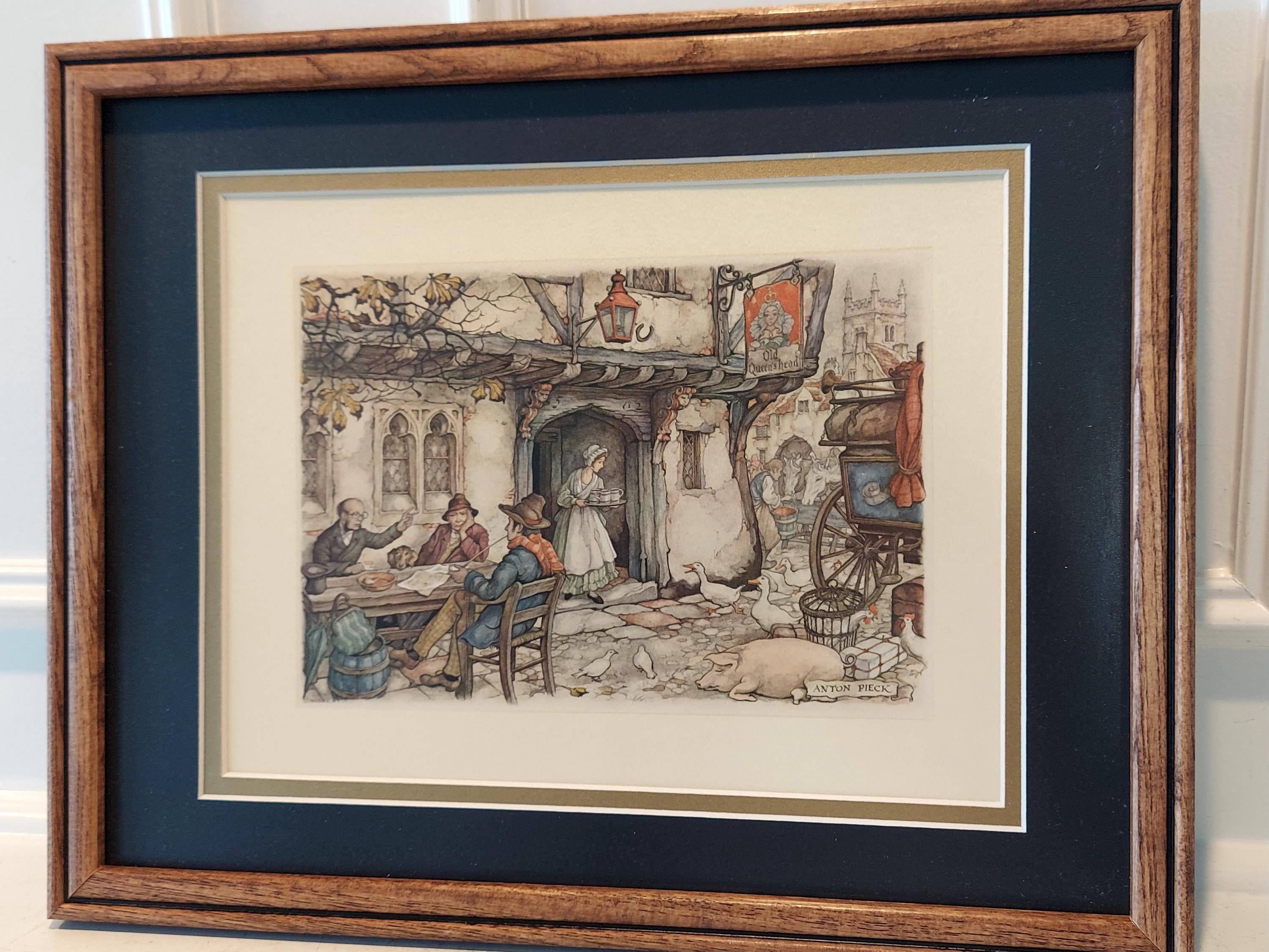 Vintage Anton Pieck Illustration - Framed - Etsy
