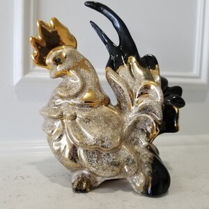 Rooster - Porcelain Art Decor - High Level Of Details - 8&quot; Tall