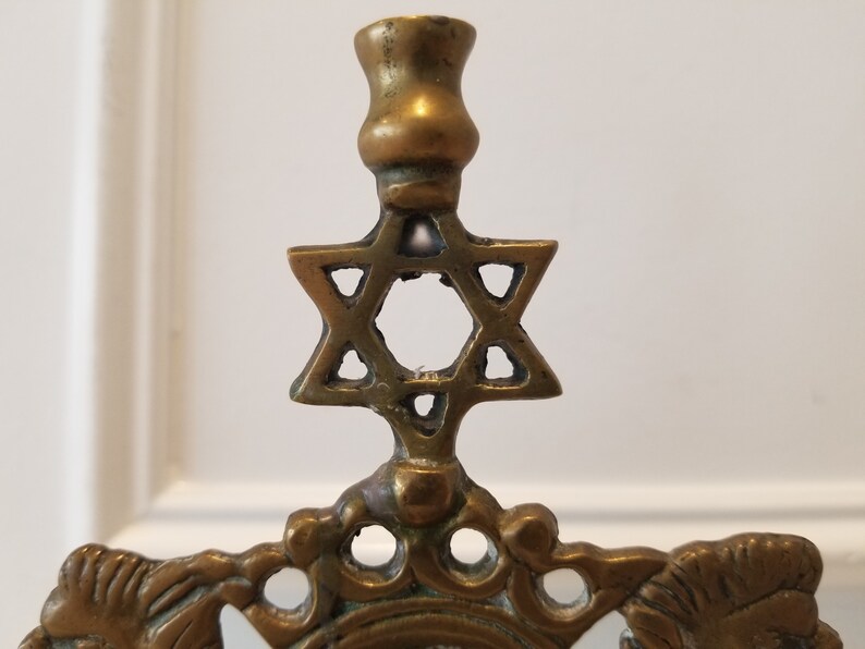 Original Jewish 9 Candle Menorah Jewish Candle Holder Hand Etsy