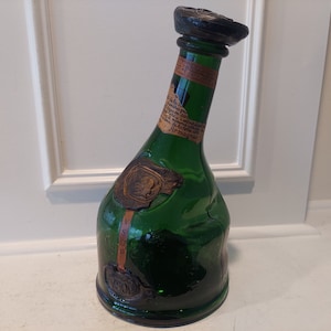 Rare 1937 Exposition Universelle Paris Bottle - Saint-Vivant de la Salle Armagnac Cognac Bottle - Made in France