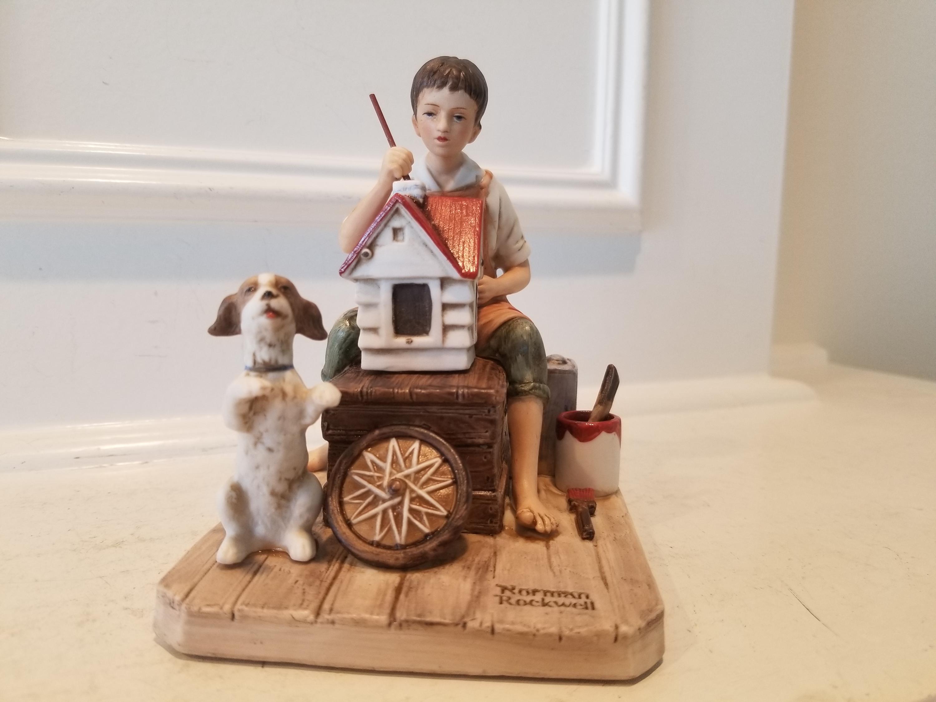 トールペイント作品Antiques & Collectibles Norman Rockwell Original Porcelain Figurine Titled 