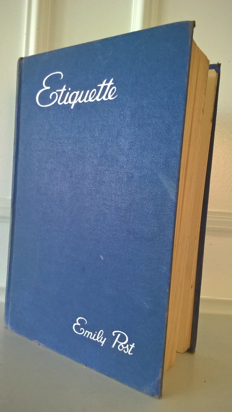 Etiquette Book by Emily Post 1945 Wedding Etiquette Etsy