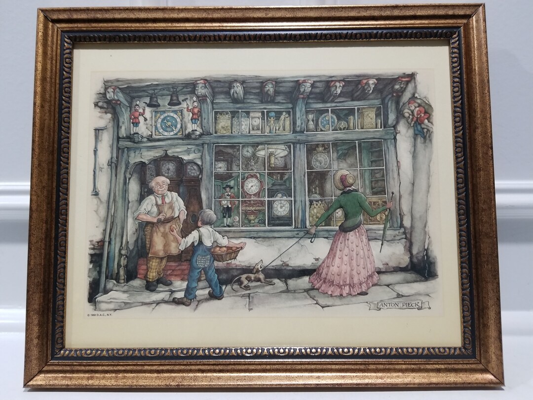 Anton Pieck Framed Paper Sculpture E Kay Martin Framed Art