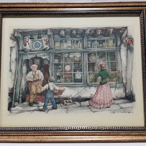 Vintage Anton Pieck Illustration - Framed