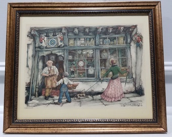 Vintage Anton Pieck Illustration - Framed - Etsy