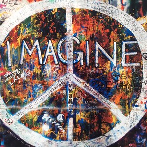 John Lennon Wall Imagine by John Lennon Unframed Collectible This is Not Here Reproduction Original Wrap image 9