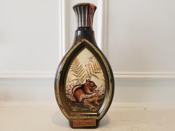 70's Vintage Wild Life Collection Beam's Choice Whiskey Bottle