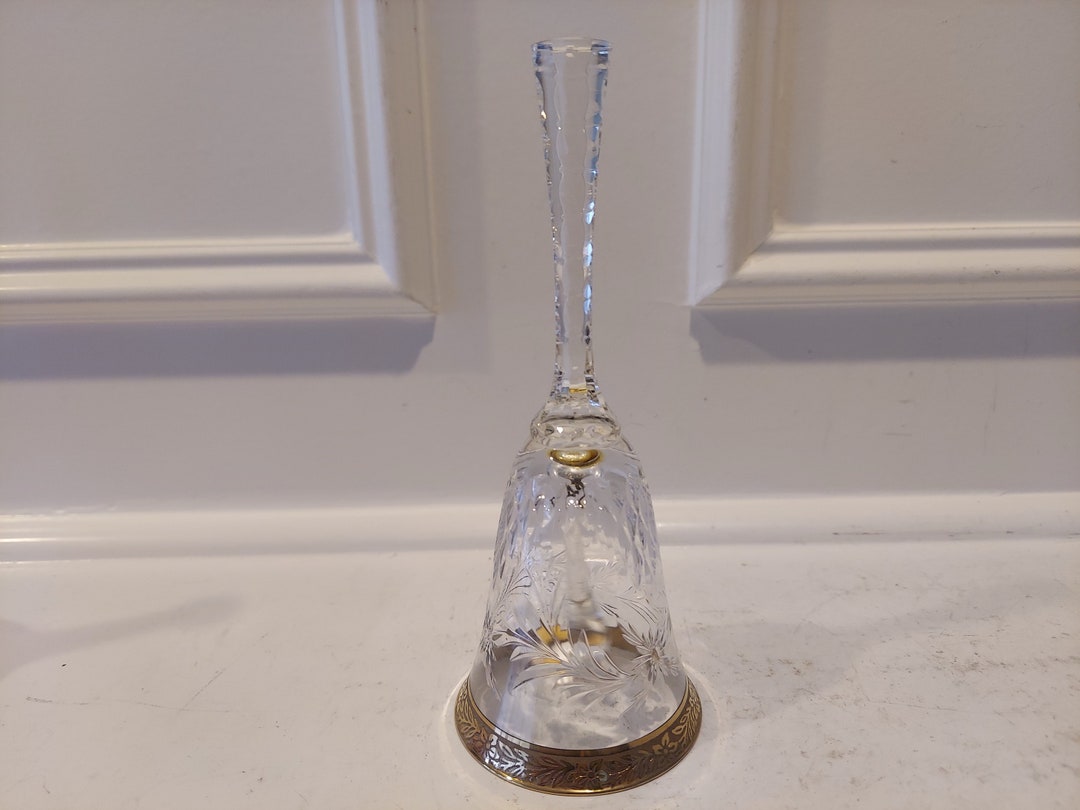 Crystalbell Crystal Bell - Genuine Hand Decorated - Gold and Enameled Decor - Etsy