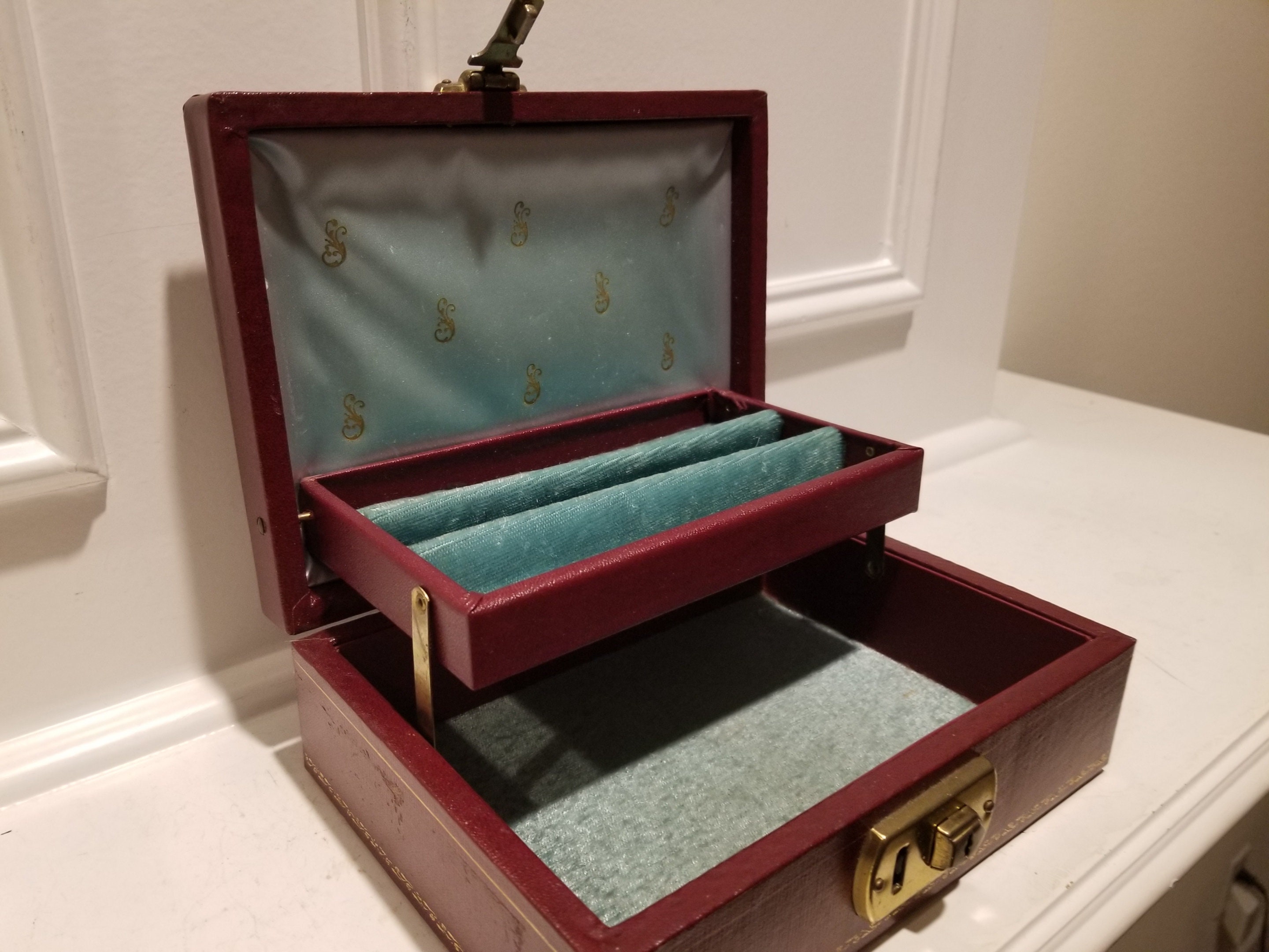 Briefcase Style Box Original Jewelry Box Etsy