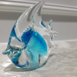 Murano Venetian Style Art Glass Fish Figurine - Italy