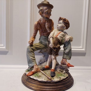 Collectible G Armani Statue - Capodimonte Porcelain Statue - Marked And Signed Giuseppe Armani