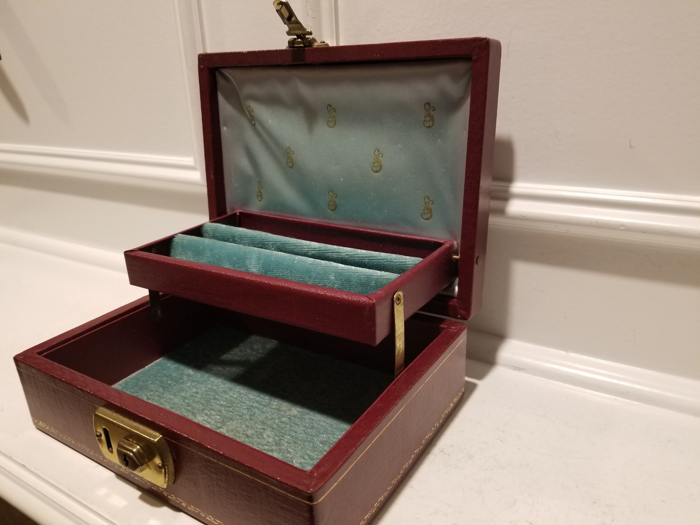 Briefcase Style Box Original Jewelry Box Etsy