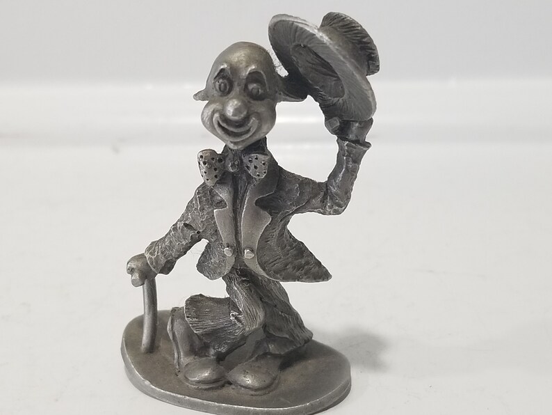 Pewter Figurine Clown Pewter Miniature High Level of Etsy