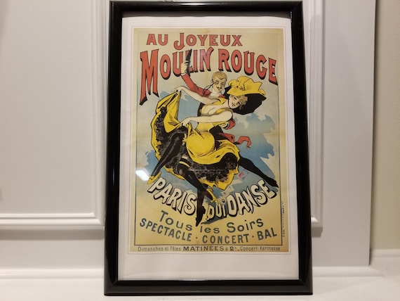 Au Joyeux Moulin Rouge Poster - 1896 Paris Qui Danse Advertisement