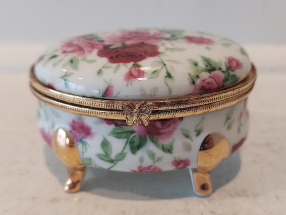 テックアクセサリー Jewellery Porcelain Box With Star Eye Print Jewellery Porcelain Box With Star Eye Print - Runway Catalog