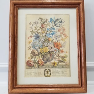 Framed Print With 33 Flowers - Flowers Wall Decor
