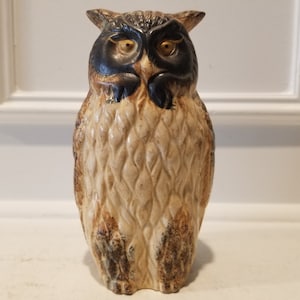 Ceramic Owl Figurine - High Level of Details