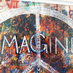 John Lennon Wall Imagine by John Lennon Unframed Collectible This is Not Here Reproduction Original Wrap image 4