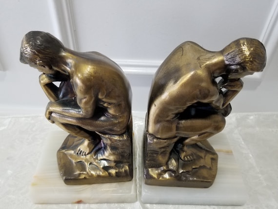 Estatuilla De Escultura De Pensador De 3 Piezas Estatuas De Estatuilla De Escultura De Pensador De 3 Piezas Estatuas De