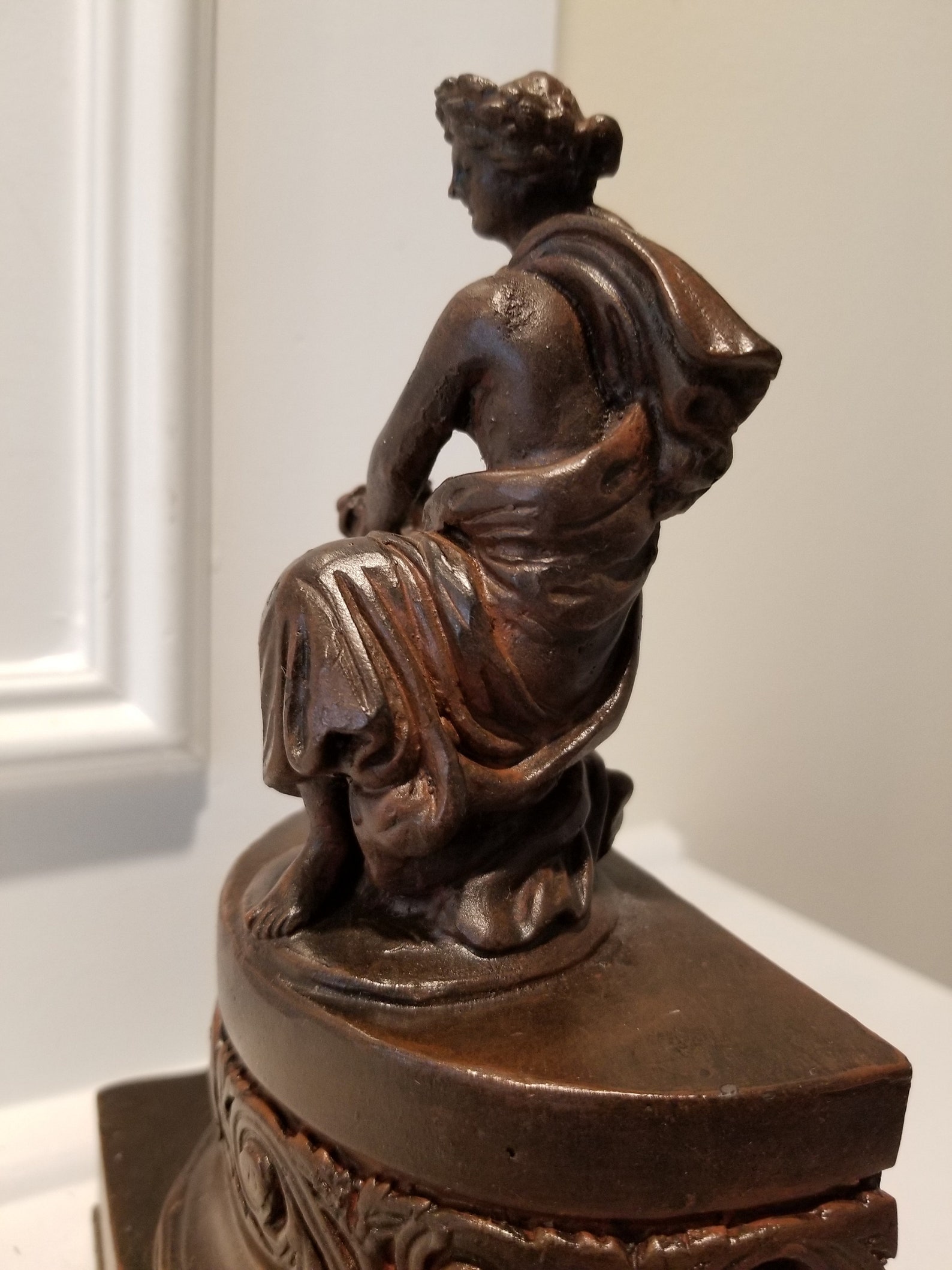 Victorian Style Statue Figurine Woman 8 Inches Tall Etsy