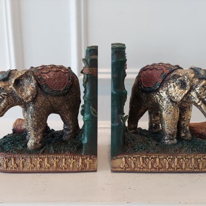 Elephants Bookends - Ceramic Mix - Elephant Design Bookends