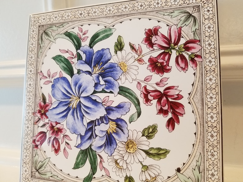 England Porcelain Tile - Hand Painted Decorative Tile - Made in England ...