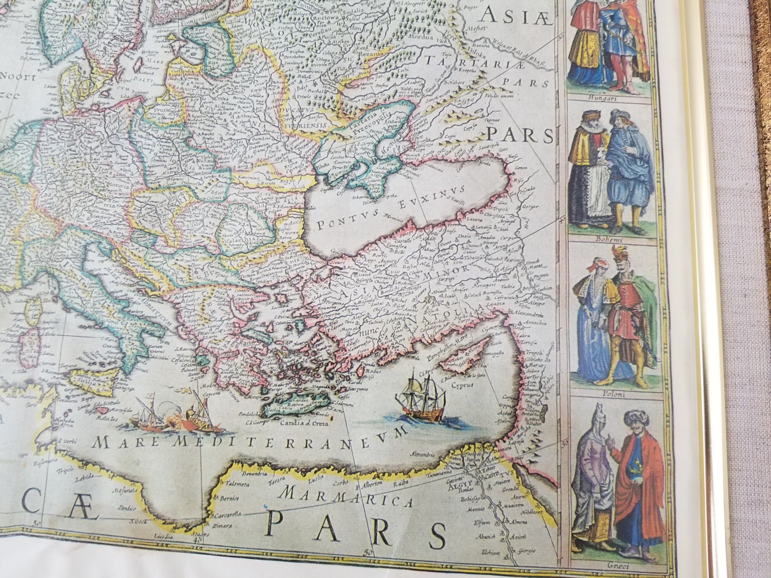 Europa, Kaart - -; W. J. Blaeu - Europa Recens Descripta A Guglielmo Blaeu 1651 1660 Europa, Kaart - -; W. J. Blaeu - Europa Recens Descripta A Guglielmo Blaeu 1651 1660