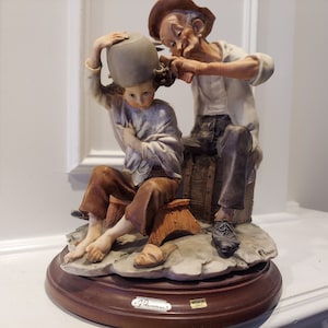Collectible G Armani Statue - Capodimonte Porcelain Statue - Marked And Signed Giuseppe Armani