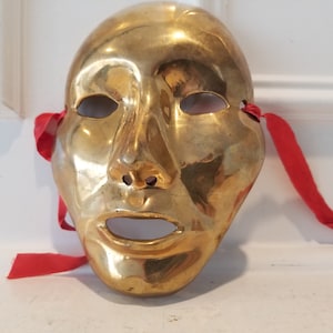 Collectible Brass Mask - Made in India - Solid Brass Mask