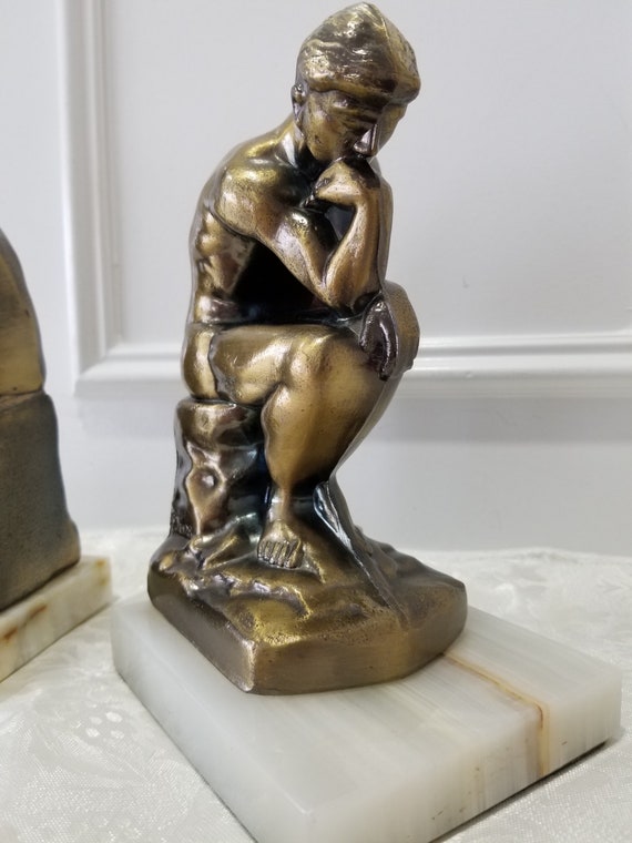 Estatuilla De Escultura De Pensador De 3 Piezas Estatuas De Estatuilla De Escultura De Pensador De 3 Piezas Estatuas De