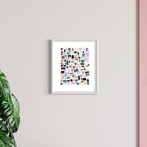 Original Abstract Painting on Paper