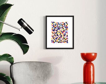 Original Abstract Painting on Paper