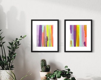 Original Abstract Painting on Paper