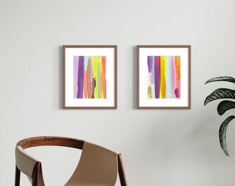 Original Abstract Painting on Paper
