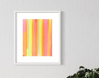 Original Abstract Painting on Paper