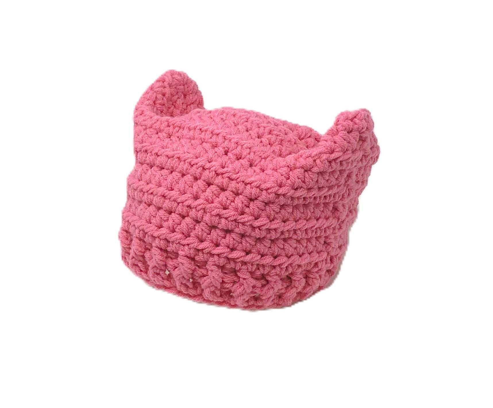 VINTAGE WOMEN\'S RIGHTS MARCH HOT PINK BEANIE 5 Reasons why knitting can make a difference for Women main image 2